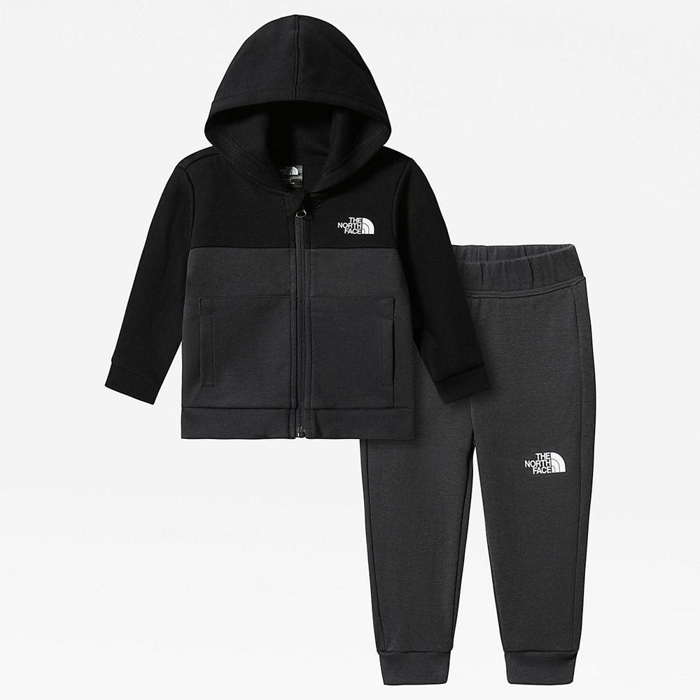 The North Face Slacker 2-Piece Μωρό Set - Μαυρα / Γκρι (KCQE20819)